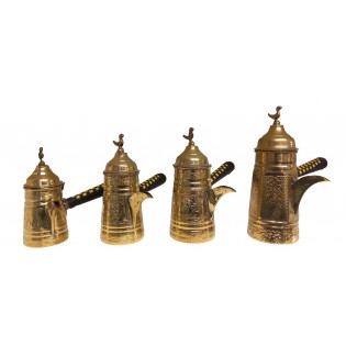 دلة نحاس مجموعة_4 قطع