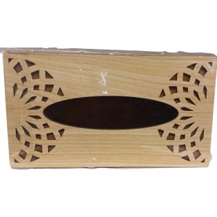 علبة محارم خشب 1قطعة