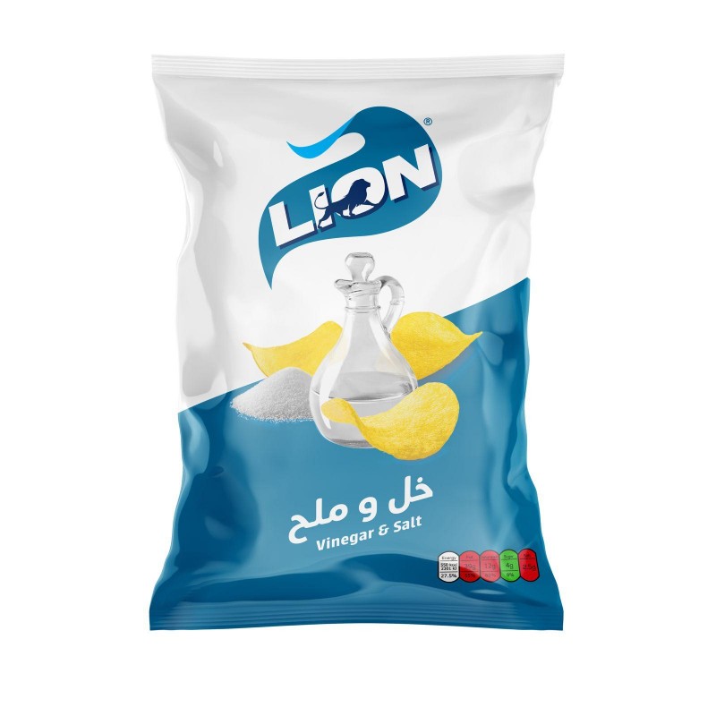 ليون شيبس ملح وخل _15x90g
