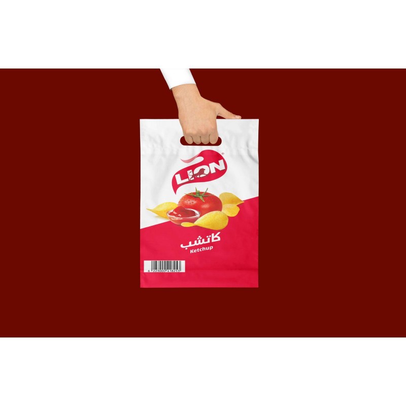 ليون شنطة شيبس كاتشب _80x13g