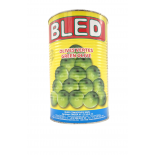 Bilad groene oliven blik