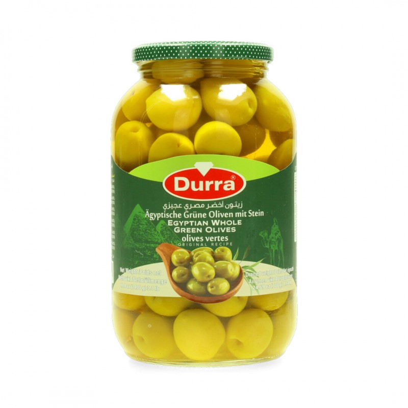 Durra Grüne Oliven mit steun