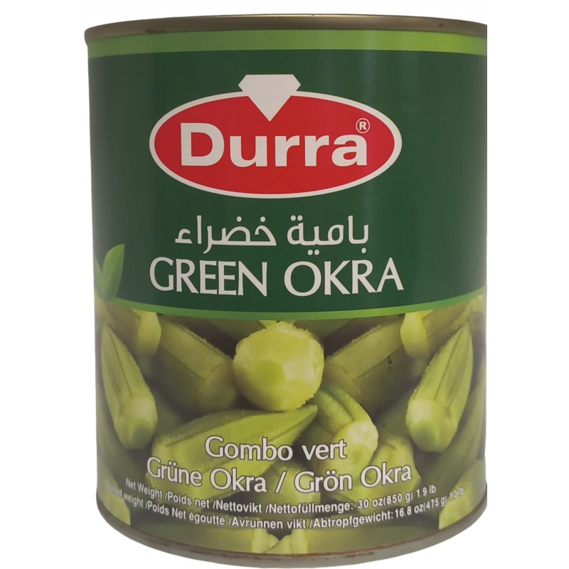 الدرة بامية معلبة معدن_12x800g