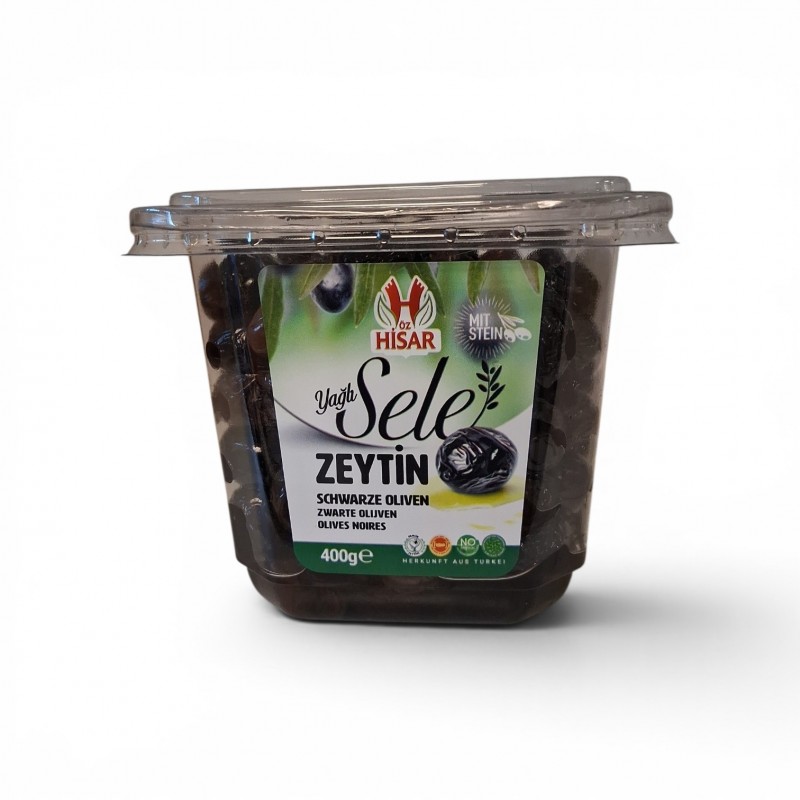 Oz hisar gemlik siyah zeytin 400gx12