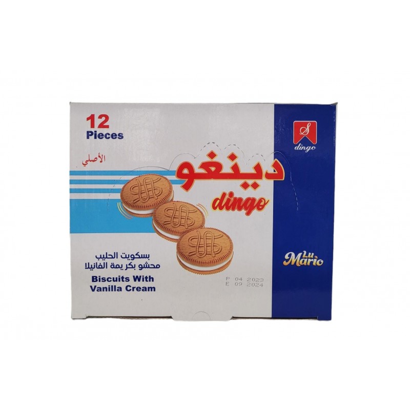 دينغو بسكويت فانيلا_12x12Stx25g