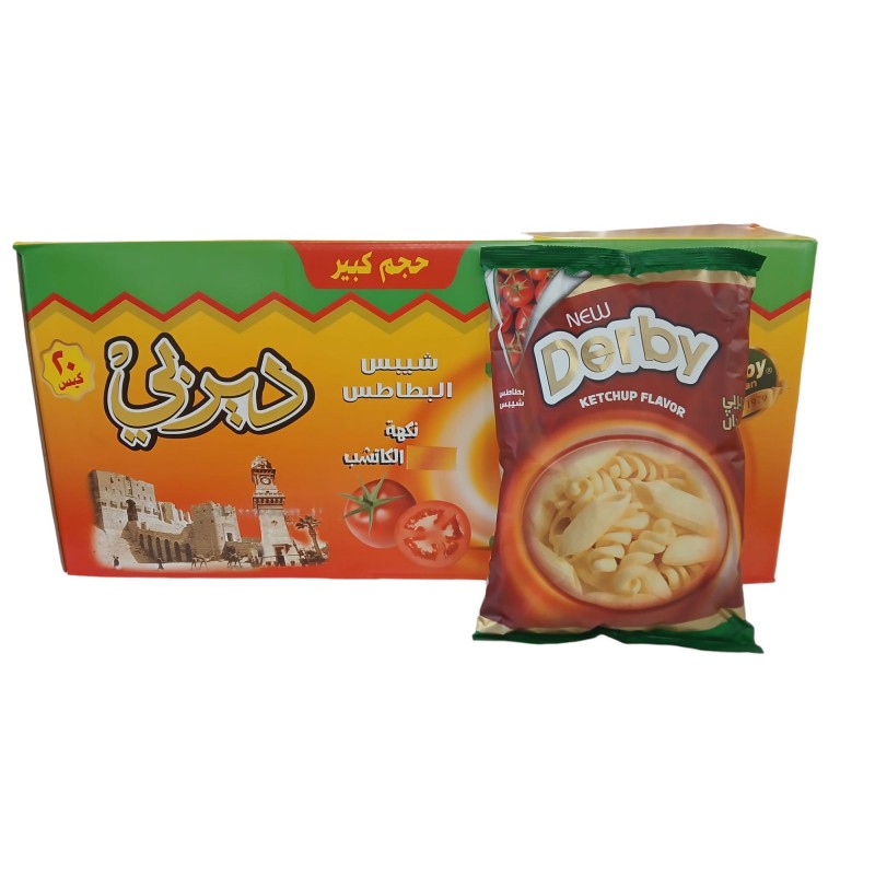 شيبس ديربي اردني كتشب_20x90g