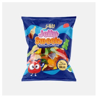 الفاخر جيلي الدببة الملونة ازرق _30x85g