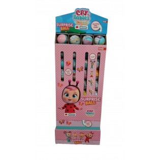 طابة مفاجاة ستاند cru babies زهري 36x14g