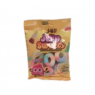 Alfakhr Jelly Sour Rainbow Rings / Green
