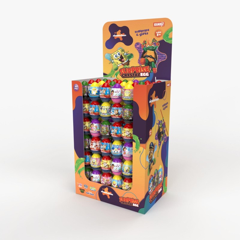 Nickelodeon Surprise Crystal Egg 16g Stand (144 PCS)